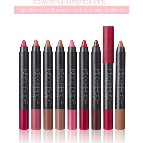 2021 New Matte Texture Lipstick Lip Gloss Pen is Easy to Hook Waterproof and Non-Staining Beauty Makeup