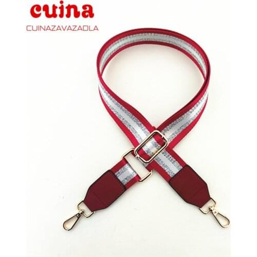 New Colored Belt Bags Strap Accessories For Women Rainbow Adjustable Shoulder Hanger Handbag Straps Decorative Handle Bag Strap