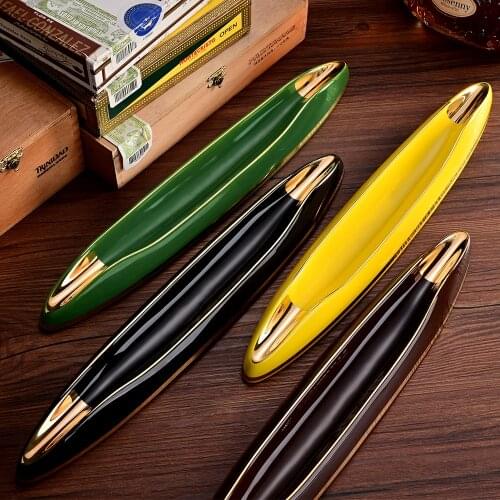 2020 New arrival Ceramic Cigar Ashtray Luxury European Style Living Room Decoration Cigar Accessories Multi-color