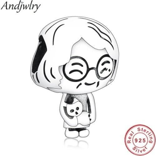 Fit Original Charms Bracelet 925 Sterling Silver Grandparents Charm Beads DIY Jewelry Women 925 Silver Jewelry Berloque