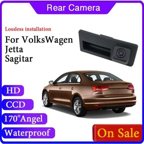 Reversing Back Up Waterproof Car Handle Camera For VolksWagen VW Jetta Sagitar A6 5C6 2011~2019
