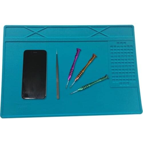 Heat-resistant BGA Soldering Station Soldering Pad Silicone Heat Gun Insulation Pad Repair Tools Maintenance Platform Desk Mat