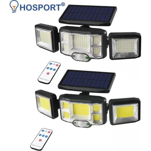 Outdoor LED Solar Light Motion Sensor Waterproof Spotlight Garden Decoration Street Lights Solar Powered Lantern Wall Lamp