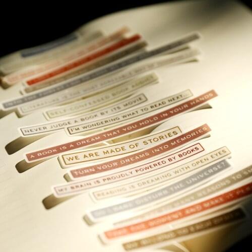 2kinds Vintage English Phrase Series Sulfate Paper Sticker DIY Scrapbooking Album Diary Happy Planner phone Decoration Sticker