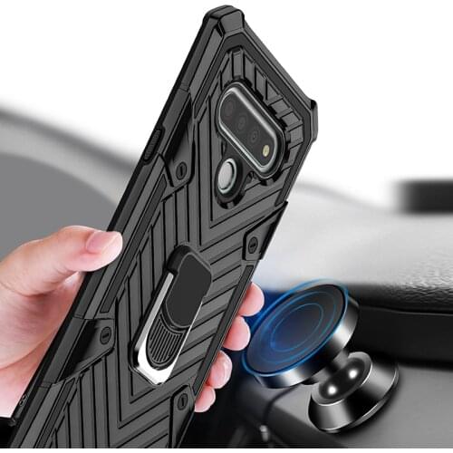 Armor Bumper Shockproof Kickstand phone Case For LG Stylos 6 K51 Aristo 5 K31 Harmony 4 Ring Stand Holder Protective Cover