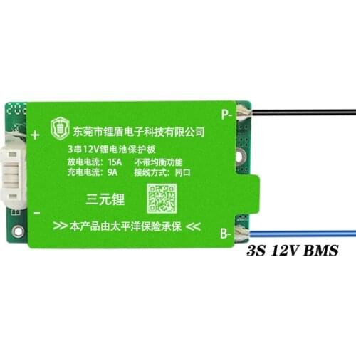 3S 12V Lifepo4 Li Ion Battery Protection Board BMS 3.2V 3.7V Lithium Balance UPS Inverter Photovoltaic Solar RV Yacht 3S BMS