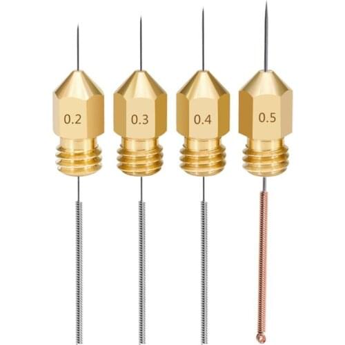 5PCS 3D Printer Parts Stainless Steel Metal Nozzle Cleaning Needle Drill Bit 0.2mm 0.25mm 0.3mm 0.35mm 0.4mm 0.5mm 0.6mm V6