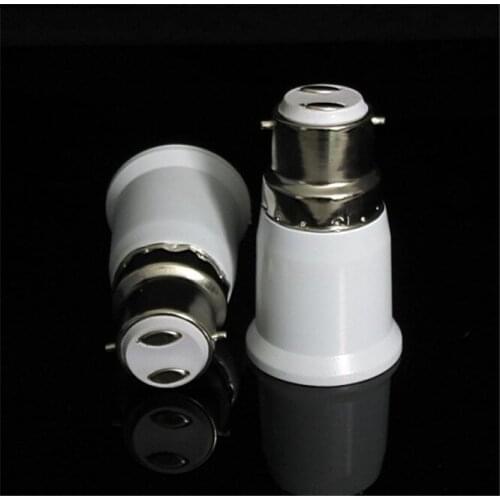 5pcs Practical Converter B22 to E27 Adapter Conversion Socket High Quality Material Fireproof Socket Adapter Lamp Holder