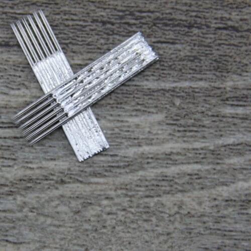 50 pcs 6 r3 Fog Needle Tattoo Needles MICROBLADING Blades Permanent Makeup EYEBROW Manual Pen Machine Pin 3D Embroidery