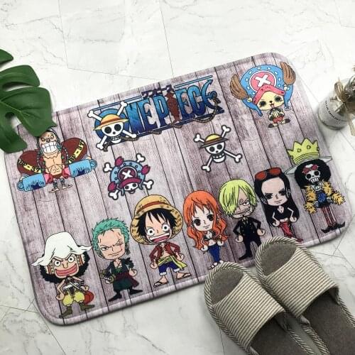Anime Manga One Piece Rug Floor Door Mat Carpet For Living Room Bedroom Vestibule TOILET Rugs Washable