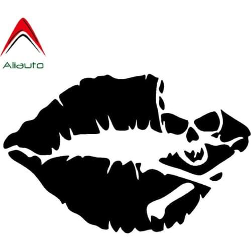Aliauto Skull Lips Car Sticker Accessories Funny Skeleton Motorcycle Automobile Decoration Creative Decal Vinyl,10cm*6cm