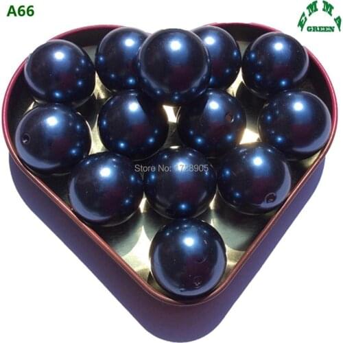 Beads for Jewelry making ABS Pearls Bead Acrylic Beads Loose Beads Vintage Navy Blue Beads A66 6mm to 30mm Pearl Bead for kids