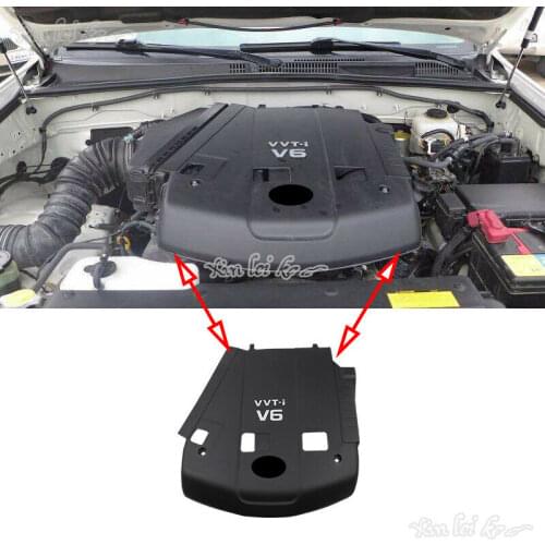 For Toyota Prado LC120 2003-2009 Black Front Engine Protector Cover Guard trim Car Styling Accessories