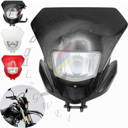 Motorcycle Glass Headlight Assembly FOR Honda XR250 XR400 XR 250 400 Dirt Bike Headlamp Fairing Headlights