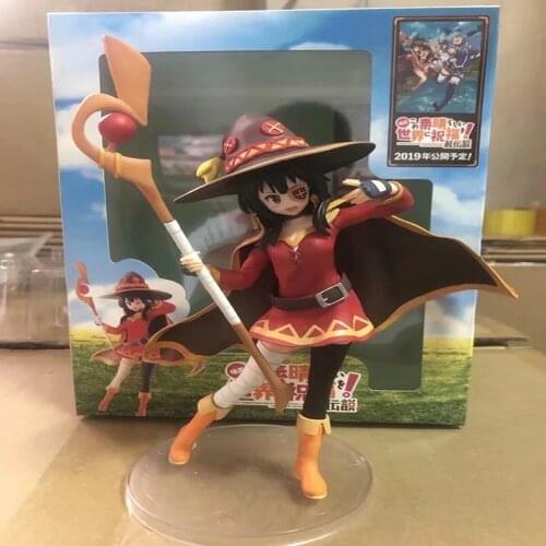 Japanese anime figure kono subarashii sekai ni shukufuku o Megumin action figure collectible model toys for boys