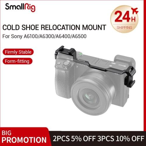 SmallRig Cold Shoe Relocation Mount for Sony A6300/A6400/A6500 For Microphone Flash Light Vlogginh DIY Options BUC2334