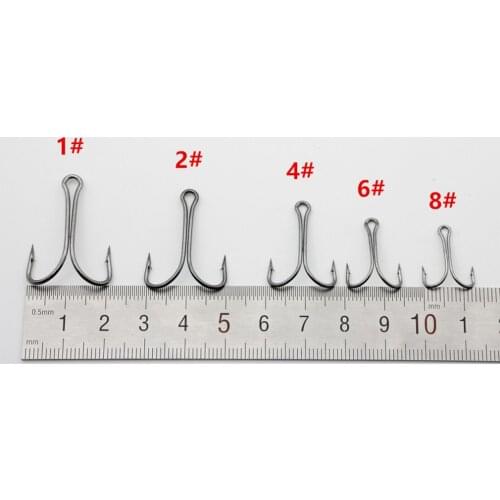 20PCS/SET Durable Use Carbon Steel Fishing Hooks Crank Hook Fly ing Double Hook For Lure Fishing Accessories Dropshipping