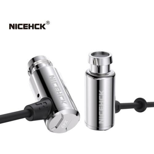 NiceHCK X49 Single BA Balanced Armature Driver Mini Earbud HIFI Metal In Ear Monitor Sleep Game DJ Music Wired Mic Earphone IEM