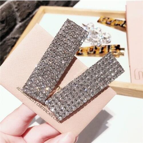 Fashion Girls Sweet Shining diamond Hair Clips Hairpins Women Hair Accessories Beauty Barrettes Hair Headwear small Hair Clip