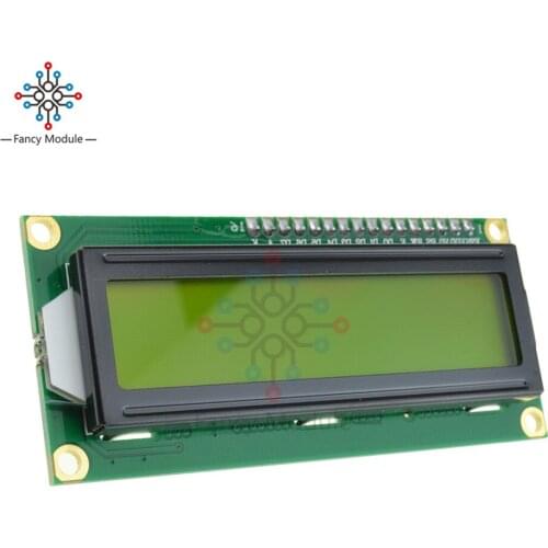 LCD1602 1602 Module Yellow Screen 16x2 Character LCD Display Module HD44780 Controller Blue Blacklight 5V DC
