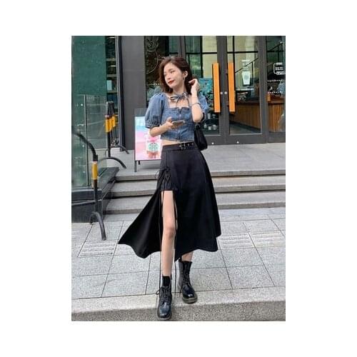 Mrs win Asymmetrical Skirts