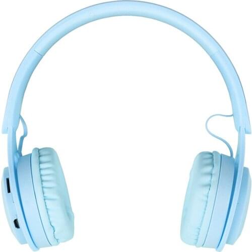 5.0 Colorful Noise Canceling Music Headset Bluetooth Kids Girls Earphone Wireless Stereo Headphone Portable Audio Accessories