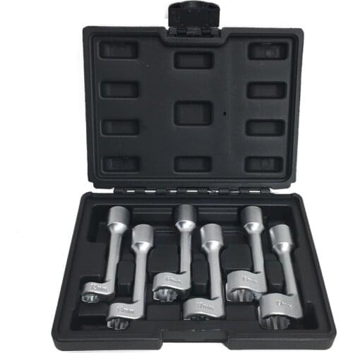 6Pcs 1/2" Drive L-Type Open Ended Ring Wrench Socket Set Special Wrench Tool Set For Nuts And Bolts 12/14/16/17/18/19mm