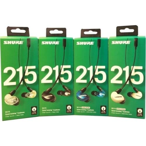 New MMCX SE215 mic stereo Noise Canceling 3.5MM In ear Earphones With Separate Cable headset For Shure SE215 mic headphone