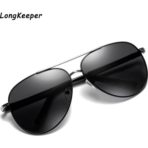 New Brand Sunglasses Men Polarized Driving Glasses UV400 Pilot Sunglasses Metal Vintage Polarized gafas sol hombre Free Shipping