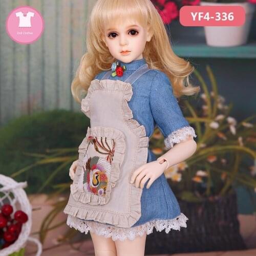 Doll BJD Clothes 1/4 Princess Vintage Dress Elegant For Dollshe Fashion Rosa Mini Toy YF4-336 Doll Accessories