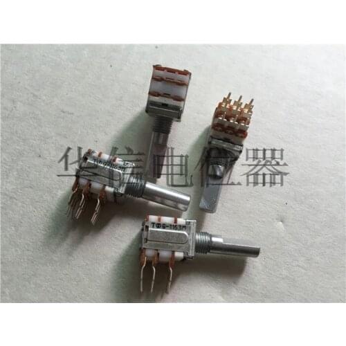 Original new 100% G-1163M 12 square type potentiometer A100K handle length 20MMF (SWITCH)