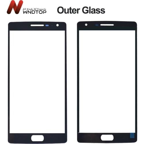 Touch Screen Panel For Oneplus 2 3 3T Front Screen Outer Glass Panel Replacement For Oneplus 5 6 5T 6T Outer Glass Front Panel