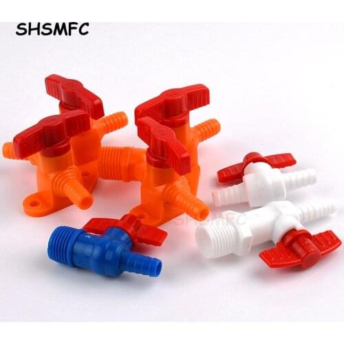 Pagoda Plastic Hose Ball Valve Equal Diameter Trigeminal Valve Liquid Flow Regulate Valve Irrigation Aquarium Pipe Connector