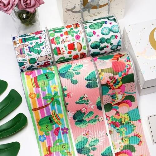 DIY Handmade Materials Printed Grosgrain Ribbon 50 Yard Per Size 23173