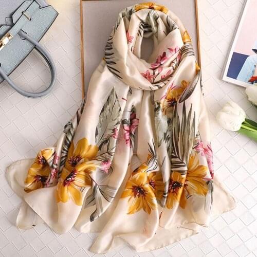 KOI LEAPING new summer woman fashion flower printing long scarf scarves headscarf hot popular air conditioning shawl girl gift