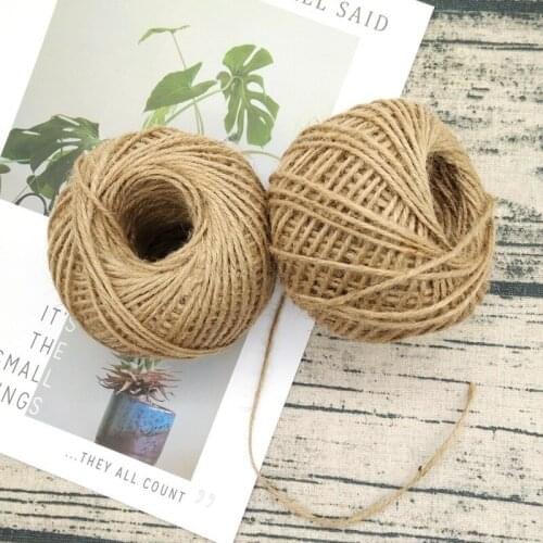 1pcs Natural Hemp Rope Twine Jute Twine String for DIY Art Crafts, Gardening, Gift Wrapping, Packing Materials