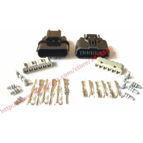 10 Sets 6 Pin 6188-0658 6189-1012 Female Male 1.2mm Auto Waterproof Connector Plug Auto Oxygen Sensor Plug For Sumitomo