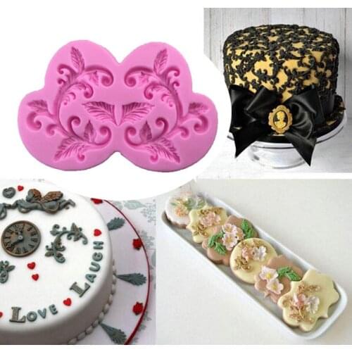 European Style Pattern Decoration Chocolate Silicone Mold Fondant Cake Pastry Mould Baking Tools Biscuits Candy Soap Molds B012