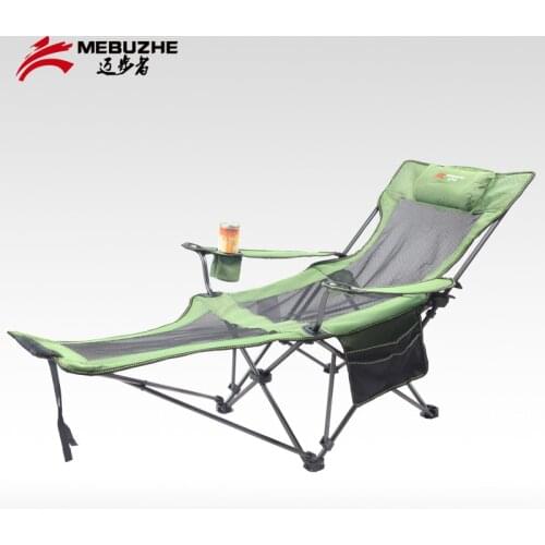 Outdoor Portable Folding Sitting And Reclining Dual-purpose Chair Backrest Outdoor Camping Recliner Lunch Fishing Chair