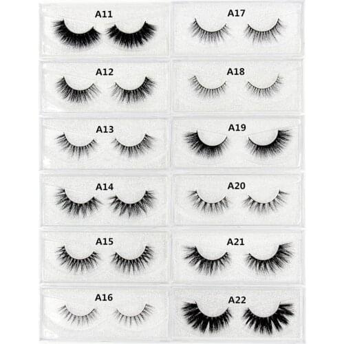 SOQOZ Eyelashes 3D Mink Eyelashes Crossing Mink Lashes Hand Made Full Strip Eye Lashes 34 Styles False Eyelashes Makeup