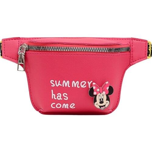 Disney Minnie children messenger shoulder bag boys and girls chest bag boys shoulder bag student waist bag backpack