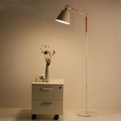 European-style Floor Lamp Nordic Wood Standing Light For Living Room Bedroom Hotel luminaria de mesa E27 Lamparas