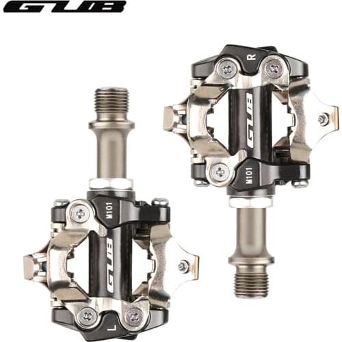 GUB M101 MTB Mountain Pedal Aluminum Alloy Bicycle Self-Locking Pedal 9/16" Spindle Sealed Cleats Compatible For SHIMANO SPD