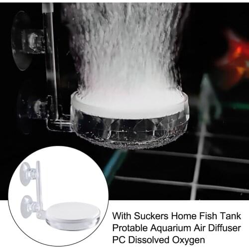 Home Protective Pump Aerator Tiny Bubbles Dissolved Oxygen Aquarium Air Diffuser Protable Tools With Suckers Fish Tank PC Office