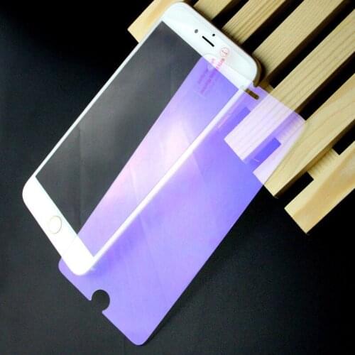 2pcs Tempered Glass Anti-Purple Light Full Cover for iPhone XR XS XSMAX X 6 6s 7 8 Plus Screen Protector Protecive Glass