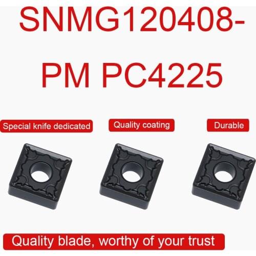 10PCS SNMG120408-PM PC4225 Carbide Inserts High Quality SNMG 120408 Blade CNC Lathe Tool Cutting Machine External Turning Tool