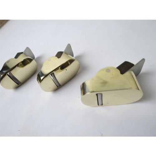 3pcs "hill" Style Brass Mini,finger planes (2pcs convex bottom+1pcs flat bottom)