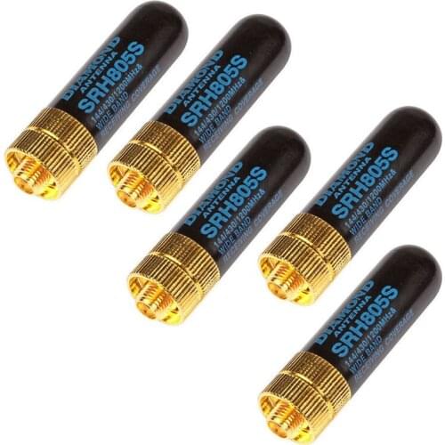 5PCS/LOT Dual Band UHF+VHF SRH805S SMA Female Antenna for Baofeng uv-5r BF-888s uv-82 UV-5RA uv-5re TK3107 2107 10W 144/430MHz#8