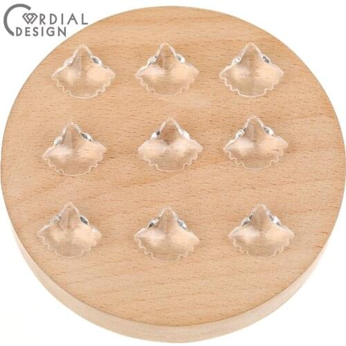 Cordial Design 16*19MM 760Pcs DIY Making/Earring Findings/Charms/Leaf Shapes/Hand Made/Clear Acrylic Beads/Jewelry Accessories