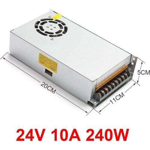 24V Power 10A 240W Switching Power Adapter LED Monitoring Switching Power 3C Certification